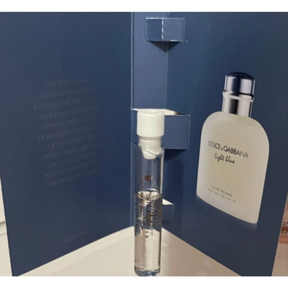 DOLCE & GABANNA - NWT Light Blue (For Men) Eau de Toilette/Lot of 12 sample size - Picture 6 of 9